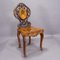 Walnut Edelweis Marquetry Chairs from Swiss Brienz, 1890s, Set of 2, Image 4