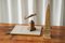 Aereo a elica Art Déco in legno intagliato e metallo, anni '20, Immagine 3