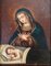 Madonna mit Kind, Öl auf Kupfer, 1600er, Gerahmt 2