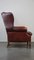 Large Leather Wing Chair 4