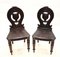 Mid Victorian Hall Chairs aus Mahagoni, 1840er, 2er Set 6