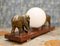 Lámpara de elefante Art Déco de bronce, Imagen 4