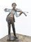 Bronze Junge Geigenspieler Amadeus Mozart Statue 1