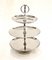 Silver Plate Cake Stand 3 Tiered Afternoon Tea, Image 12