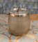 Sheffield Silver Plate Barrel Cookie Jar en Verre 1