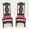 Bauernhaus Carolean Stühle aus Nussholz, 1880er, 2er Set 1