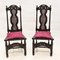 Chaises de Ferme Carolean en Noyer, 1880s, Set de 2 1