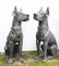 Bronze Boxer Dogs Gatekeeper Garden Statues, Set of 2 1