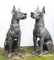 Bronze Boxer Dogs Gatekeeper Garden Statues, Set of 2, Image 1
