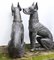 Bronze Boxer Dogs Gatekeeper Garden Statues, Set of 2 7