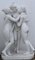Statue Trois Grâces En Marbre Taille Réelle dans le style de Canova Sculpté Jardin Art 1