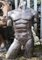 Artista italiano, torso nudo maschile intagliato, pietra, Immagine 2