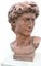 Cast Iron David Bust in the style of Michelangelo Garden Art, 1890s, Image 4