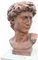 Cast Iron David Bust in the style of Michelangelo Garden Art, 1890s, Image 1