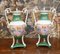 French Porcelain Floral Urns Jp Limoges Vases, Set of 2 1