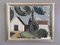 House by the Trees, Oil Painting, 1950s, Framed, Image 1
