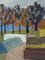 Parcela de huerto, pintura al óleo, años 50, enmarcado, Imagen 10