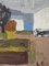 Giardino, dipinto ad olio, anni '50, con cornice, Immagine 12