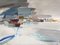 Temporale costiero, dipinto a olio, anni '50, con cornice, Immagine 5