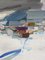 Temporale costiero, dipinto a olio, anni '50, con cornice, Immagine 6