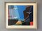 Pájaros junto al puerto, pintura al óleo, años 50, Enmarcado, Imagen 1