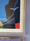 Pájaros junto al puerto, pintura al óleo, años 50, Enmarcado, Imagen 11
