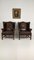 Bovine Leather Armchairs, Set of 2 2