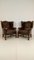 Bovine Leather Armchairs, Set of 2 4