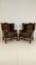 Bovine Leather Armchairs, Set of 2, Image 4
