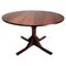 Round Rosewood Dining Table Mod. 522 by Gianfranco Frattini for Bernini 1960s 1