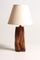 Solid Rosewood Table Lamp, 1950s, Image 1