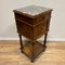 Antique Side Table in Marble & Walnut 7