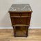 Antique Side Table in Marble & Walnut, Image 2