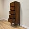 Antique High Chest of Drawers in Walnut and Oak 8