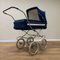 Vintage Stroller in Blue and White, 1960s 7