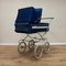 Vintage Stroller in Blue and White, 1960s 2