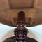 Antique 4-Legged Decorated Table in Red-Brown Stained Oak 9