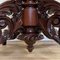 Antique 4-Legged Decorated Table in Red-Brown Stained Oak, Image 8