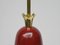 Italian Pendant Light in Lacquered Aluminum and Brass, 1950s 5