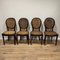 Antike Stühle mit Wiener Rohrgeflecht, Frankreich, 1900, 4 . Set 1