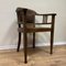 Antiker Stuhl mit Beistelltisch aus Eiche, 2er Set 11