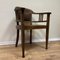 Antique Chair with Side Table in Oak, Set of 2 11