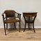 Antique Chair with Side Table in Oak, Set of 2 1