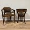 Antique Chair with Side Table in Oak, Set of 2, Image 1