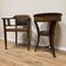 Antique Chair with Side Table in Oak, Set of 2 3
