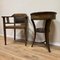 Antique Chair with Side Table in Oak, Set of 2, Image 3