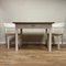 Vintage Table with 2 Chairs in Cream White with Cork, 1950s 2