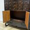 Large Apothecary Cabinet in Dark Stained Elm 11