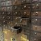 Large Apothecary Cabinet in Dark Stained Elm 5