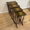 French Hand Painted Nesting Tables, Set of 4 3